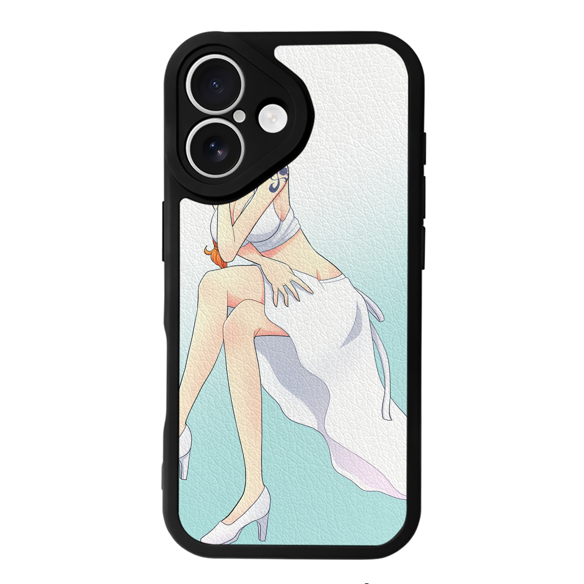 （画像用） ワンピース ONE PIECE 【iPhone 16シリーズ対応】シリコンスマホケース（レザー調） 材質：シリコン